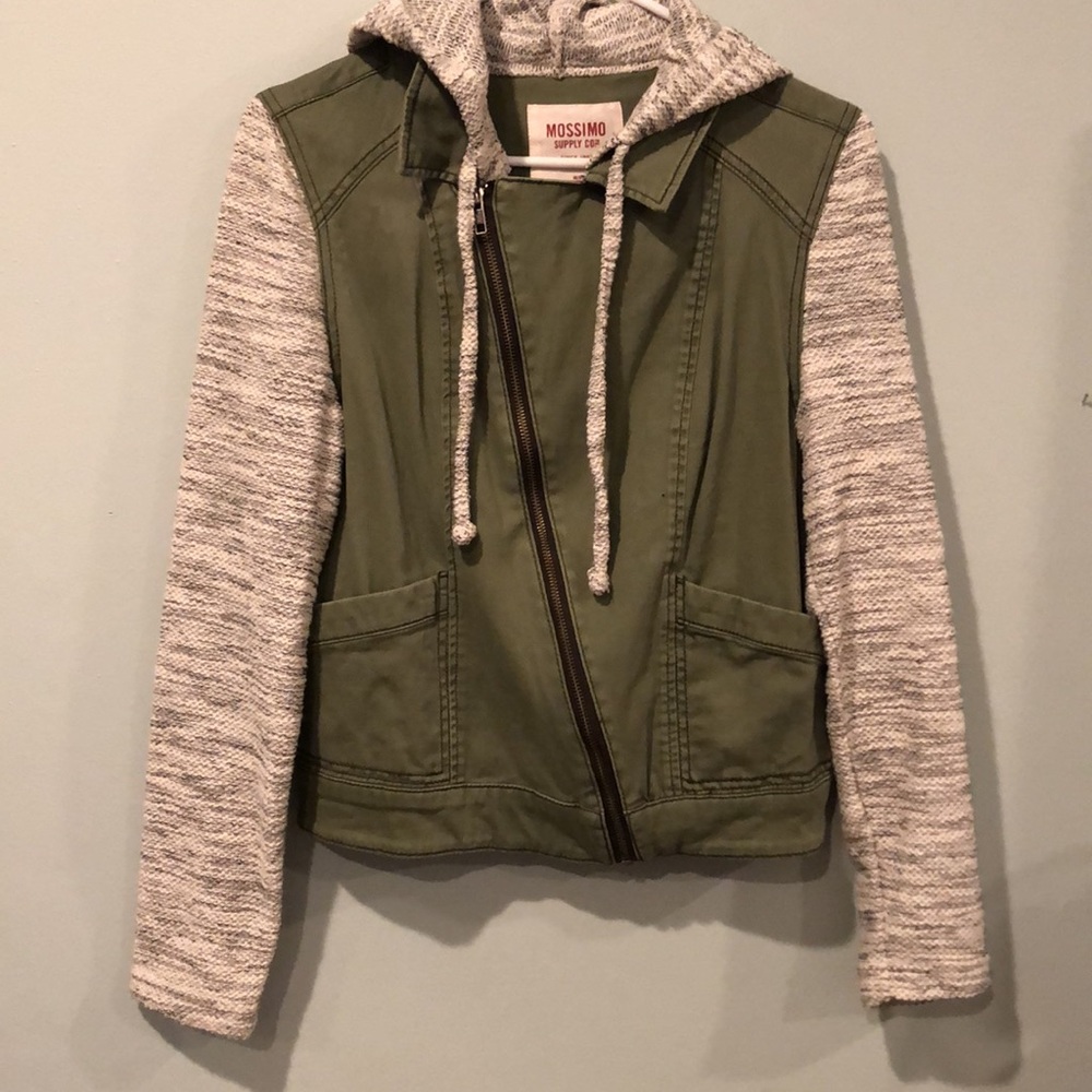 MOSSIMO GREEN UTILITY JACKET SIZE M
